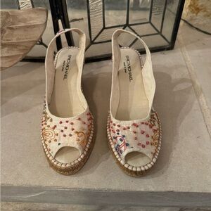 Eric Michael Embroidered Sandal Shoe